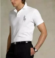 polo tee shirt sleeve short hommes femmes three char blanc sliver mark